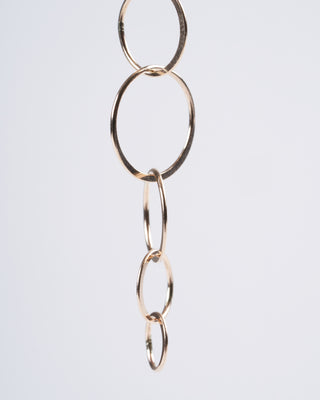 14k gold long lightweight chain earring