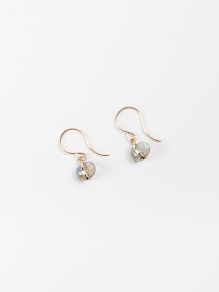 gold labradorite earrings