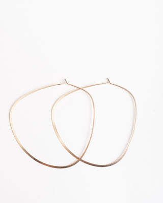 large triangle hoop - 14k gold
