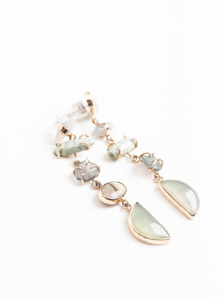 sapphire & jasper drop earrings