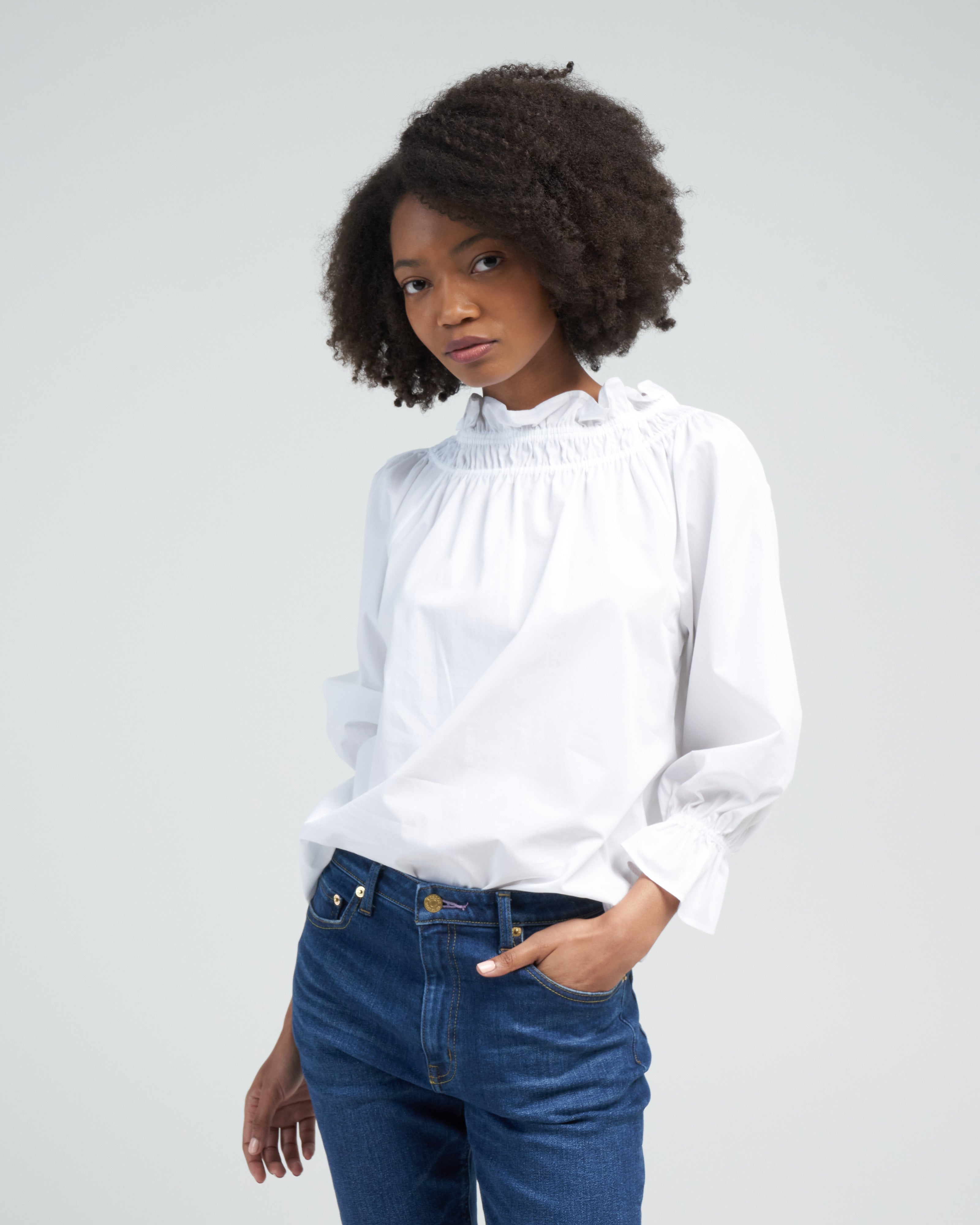 Atlantique Ascoli Memoir 3- Raglan Sleeve Pullover White – scarpa