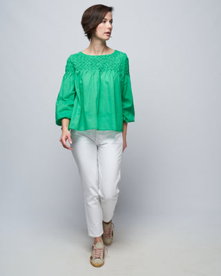 songes blouse - kelly green