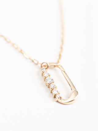 diamond key ring clasp necklace