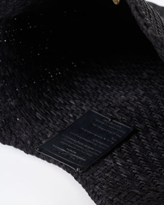 minga tote - black leather