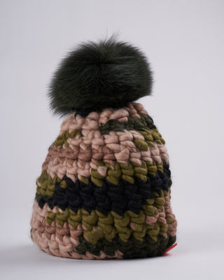 beanie pomster - camo forest