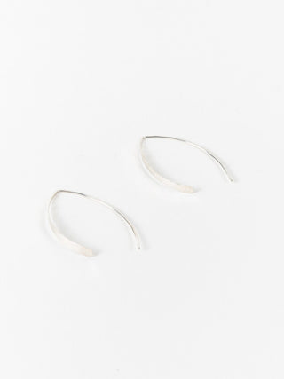 wishbone earring - sterling silver