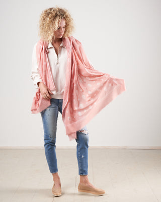 cotton scarf - light pink