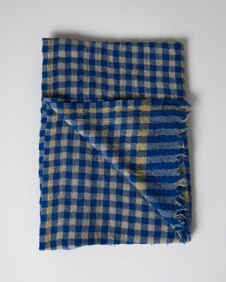 wool scarf - japan blue