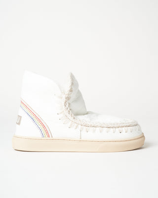 rainbow-stitch eskimo sneaker - white