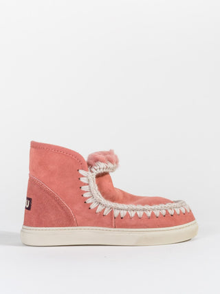 shearling mini eskimo sneaker - pink