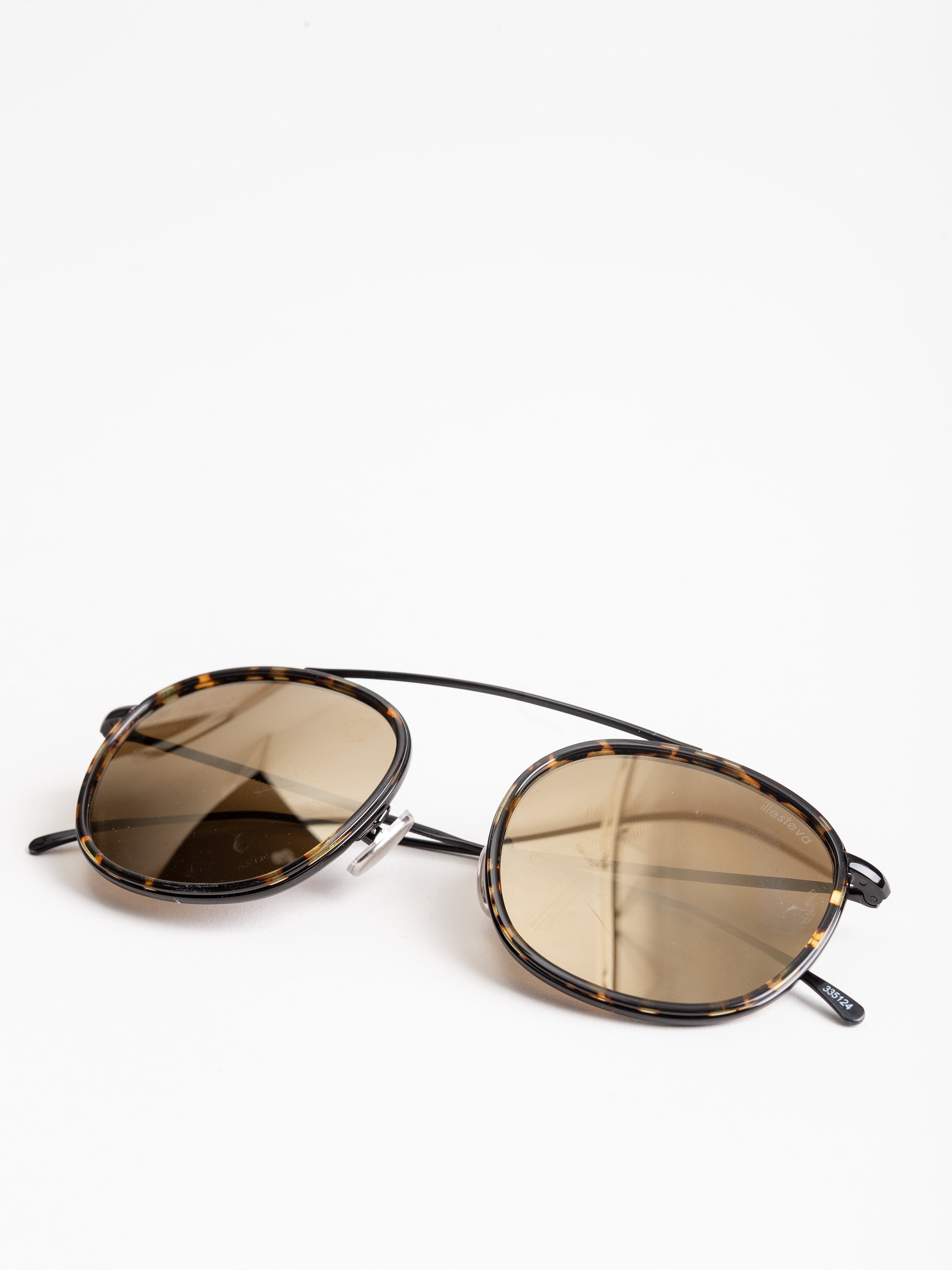 Illesteva Mykonos Flame/Black With Gold Flat Mirror – scarpa