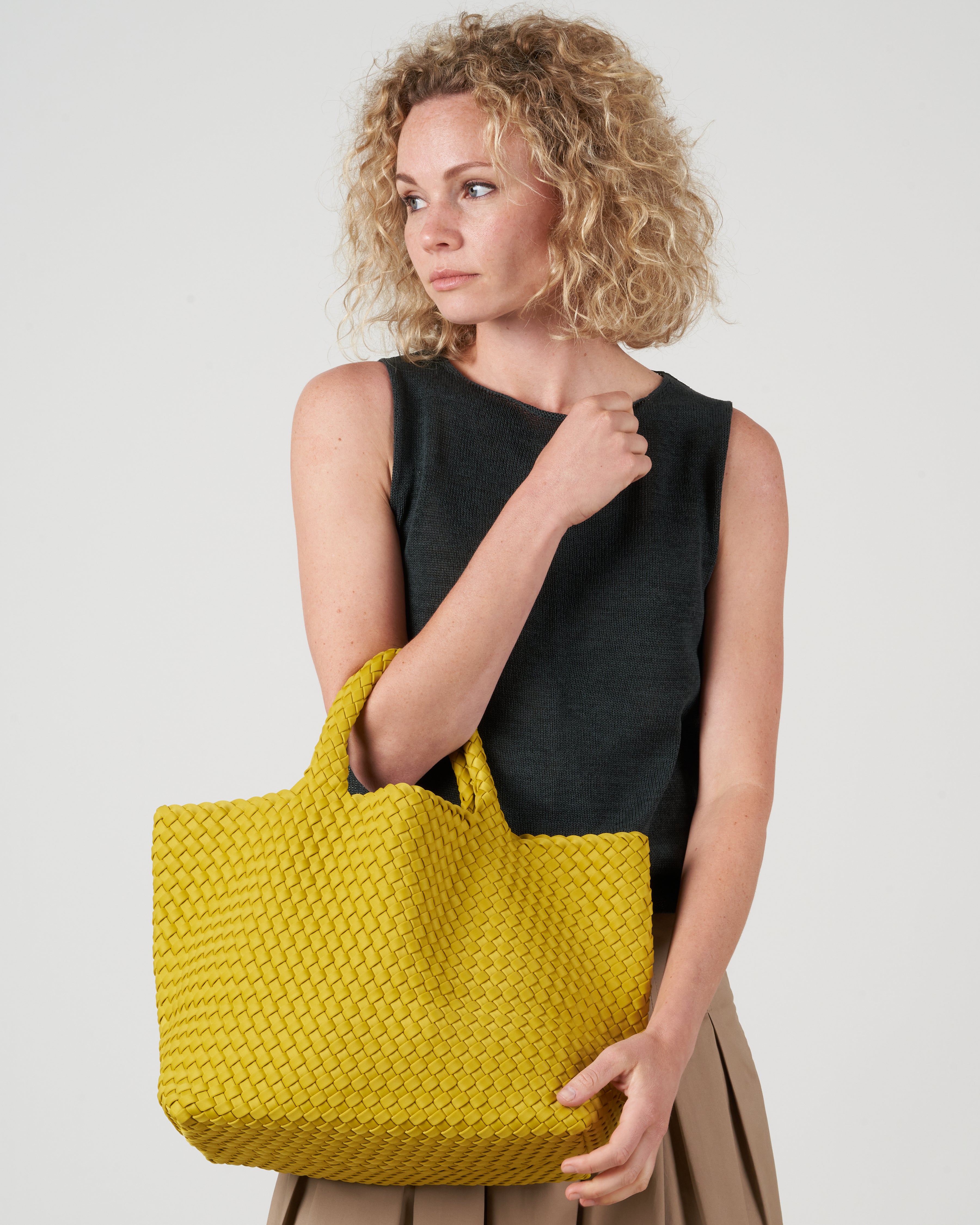Naghedi St. Barths Petit Tote in Solid Olea
