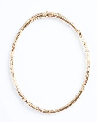 narrow tree of life branch bangle - gold