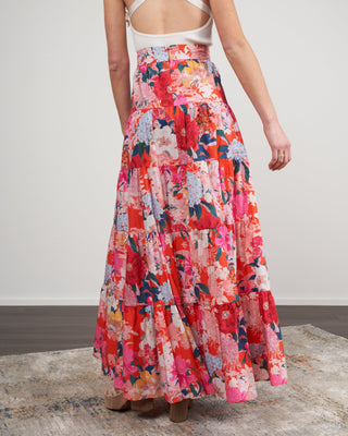 nathali skirt - japanese floral red