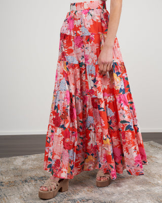nathali skirt - japanese floral red