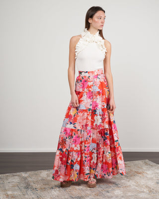 nathali skirt - japanese floral red