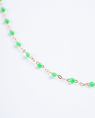 neon bead necklace - yellow gold