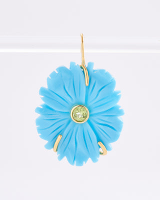new bloom earrings in cerulean