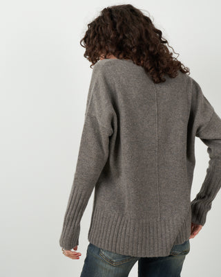 ella v-neck cashmere sweater - otter