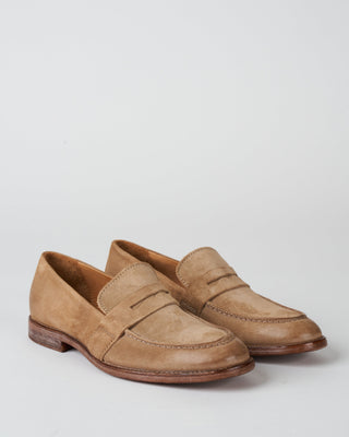nottingham loafer - sabbia water suede/natural heel