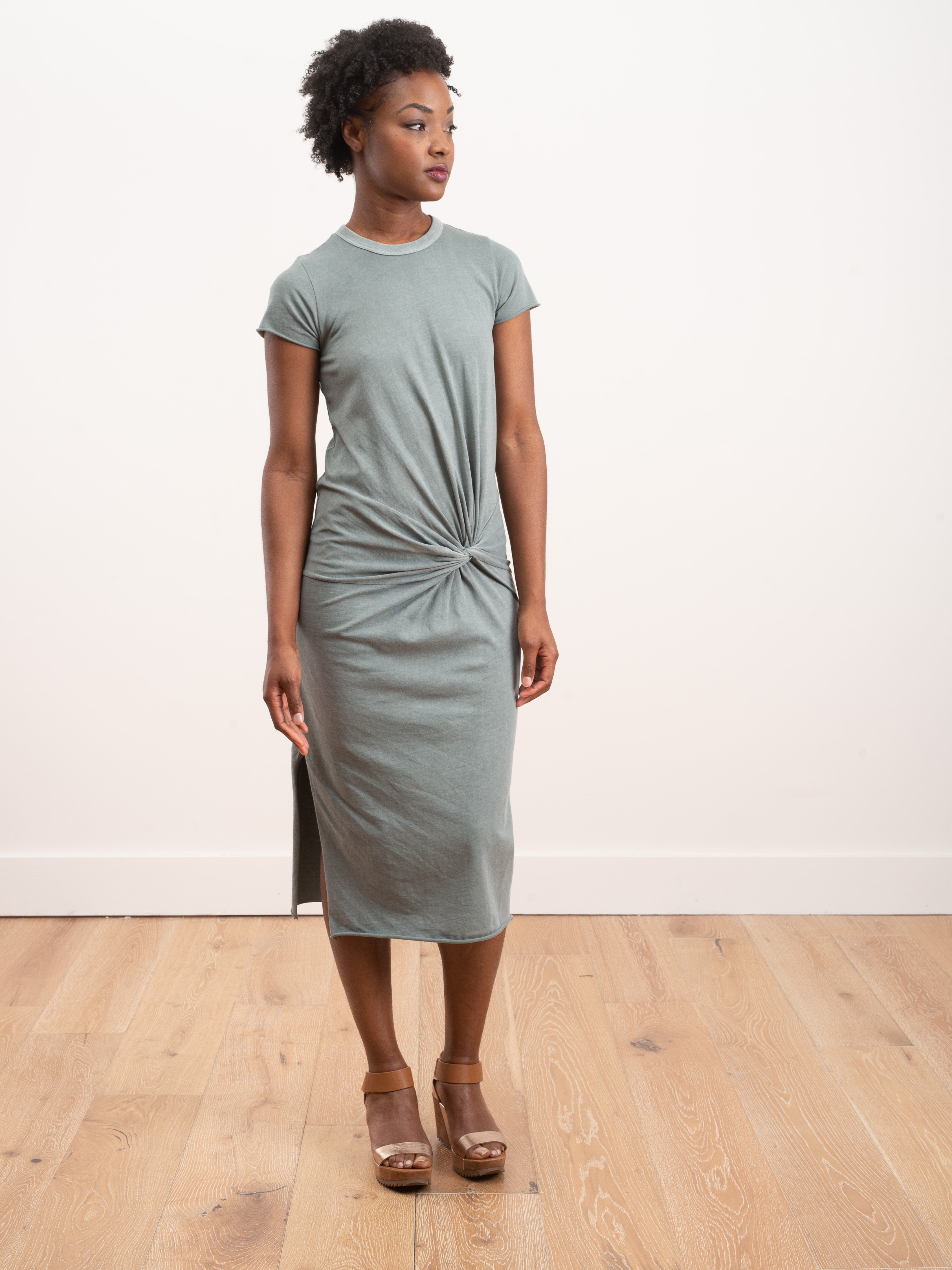Nsf Zelda Knot Dress Pigment Sulphur Stone Nsf Zelda Knot Dress Pigment Sulphur Stone