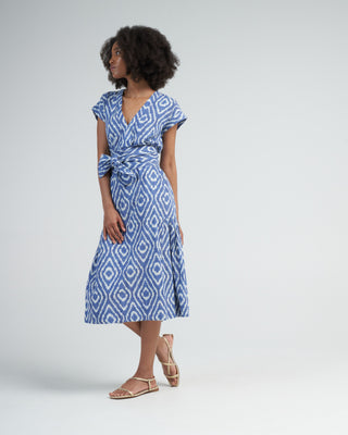 oaxaca in azure ikat - blue