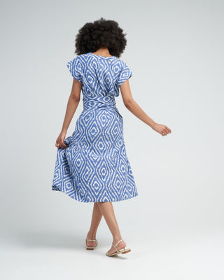 oaxaca in azure ikat - blue