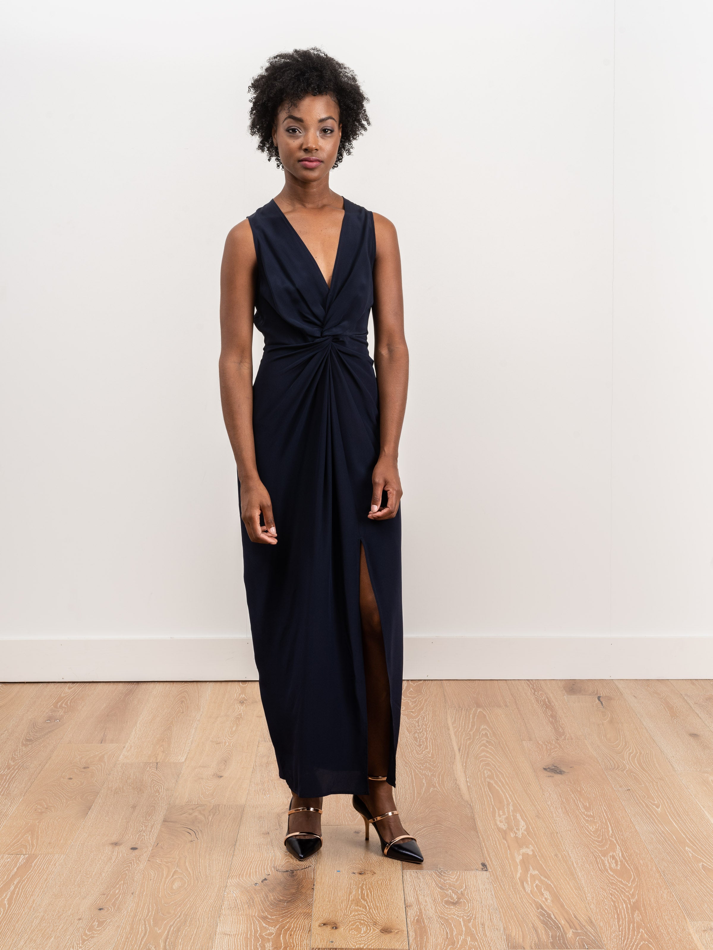 elora maxi dress Elora Draped Gown in Soft Jersey