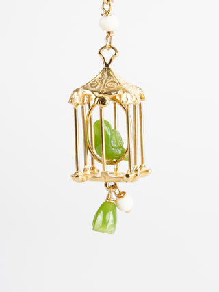 pagoda earrings - jade
