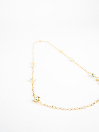 long daisy chain - turquoise