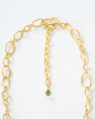 opal mixed link chain necklace