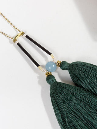 amira necklace - forest
