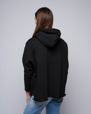 oversized easy hoodie - black