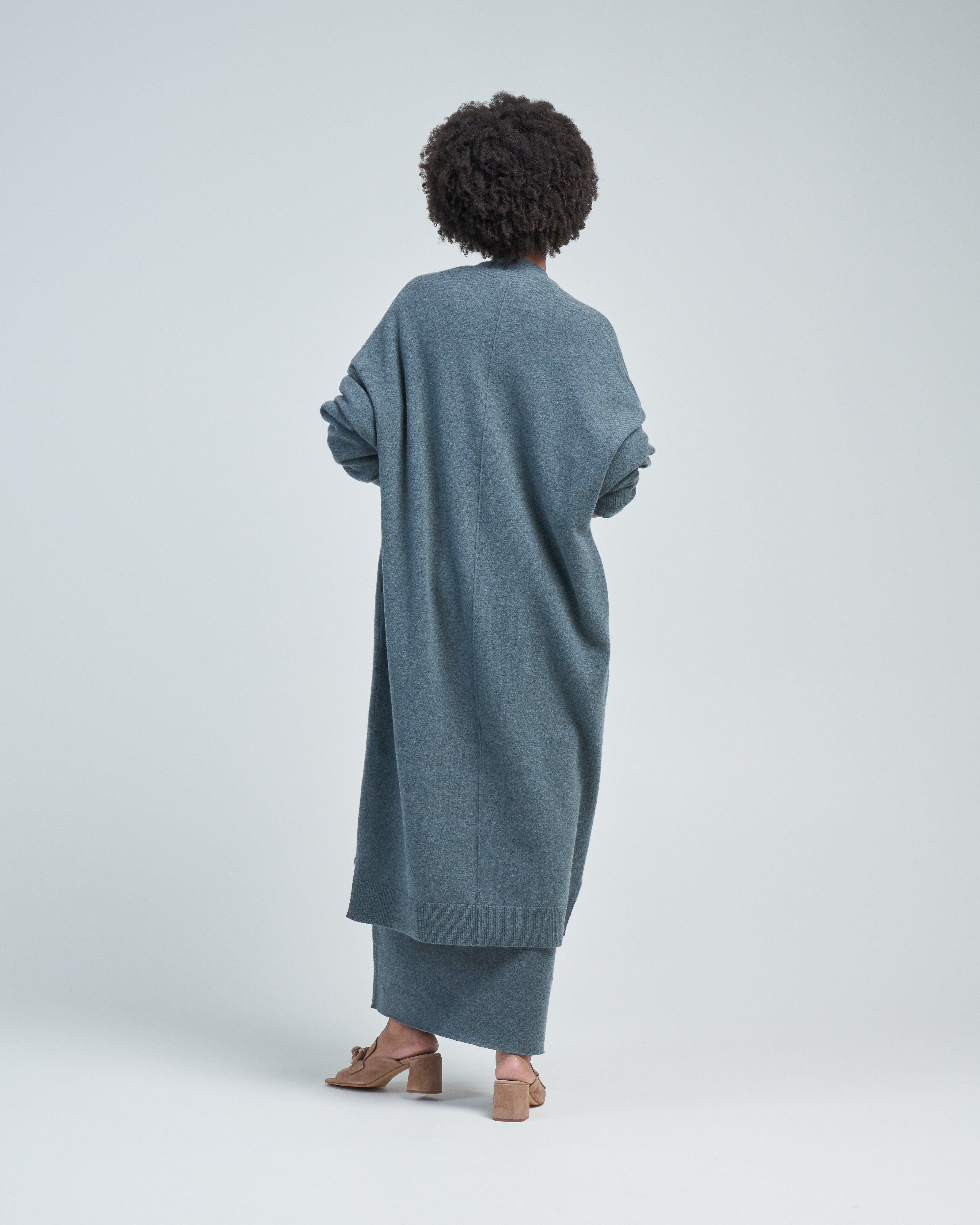 Extreme Cashmere Oversized Long Cardigan Wave