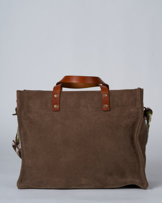 suede medium mimi - taupe with canyon point berry strap