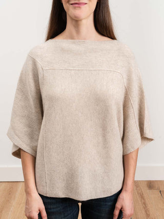tri-panel pullover - oatmeal