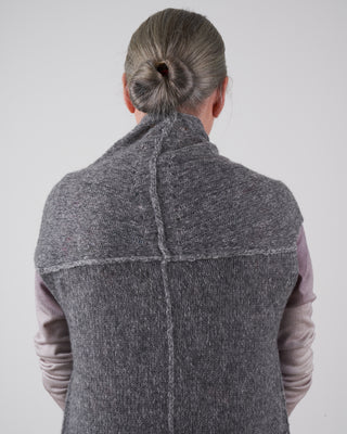 cashmere / silk vest - thunder