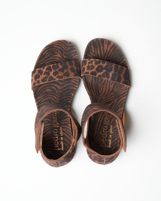 jalila sandal - hazelnut leopard/zebra castoro