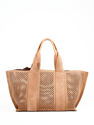 perfed tote - hazelnut castoro