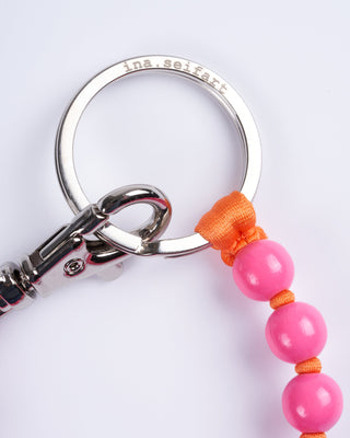 perlen short keyholder - pink orange