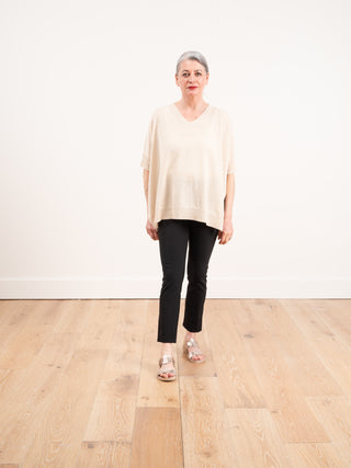 linen sweater - blush