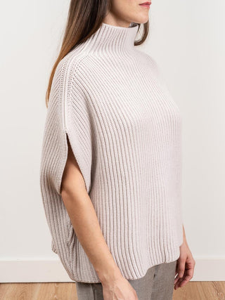 poncho sweater - blush