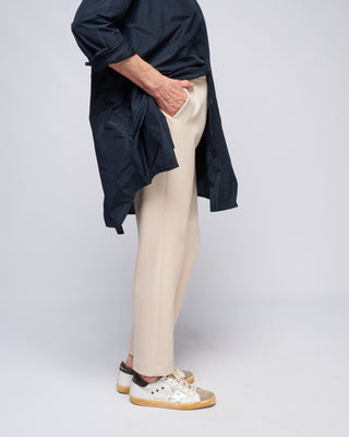 woman trousers bistretch - almond white