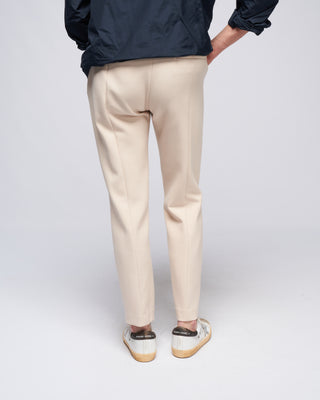 woman trousers bistretch - almond white