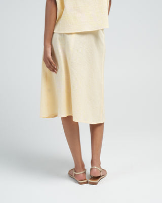 petite jupe novel skirt - yellow gingham