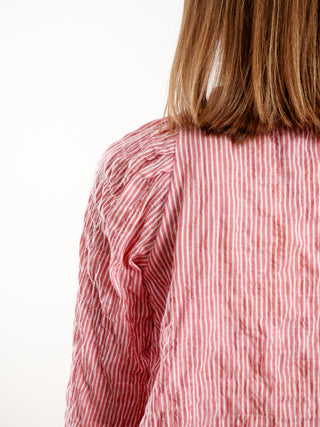 atlin blouse - red stripe