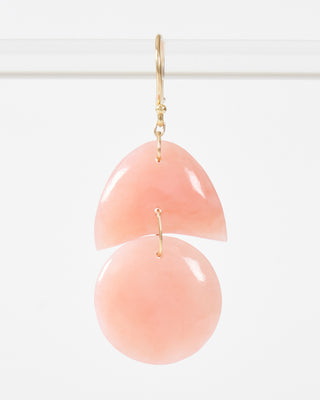 pink opal tiny arps earrings