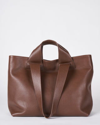 plen tote bag - brown leather