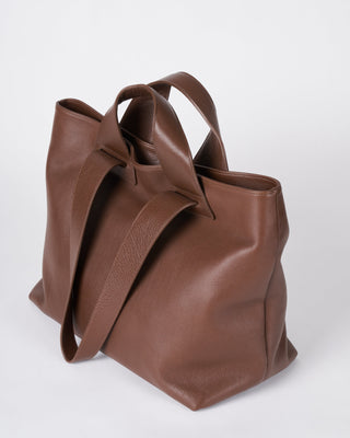 plen tote bag - brown leather