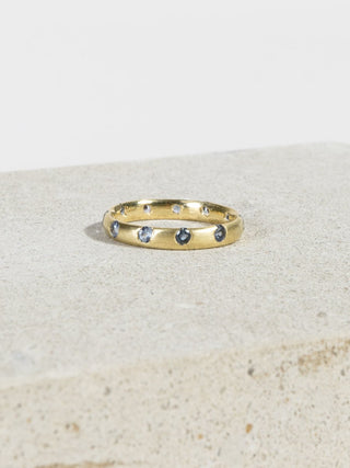 slim crystal band - light blue sapphires